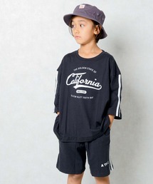 SHISKY（シスキー）の「BIGシルエットSETUP ハーフパンツ プリントTシャツ 上下セット（セットアップ）」