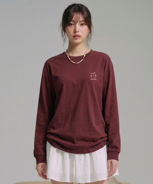 VANNWORKS(バンワークス)の「ヤオンイ ロングスリーブ (VLS0076) バーガンディ(Tシャツ/カットソー・メンズ・その他・SMALL/MEDIUM/LARGE/X-LARGE/XX-LARGE)」の1枚目の写真