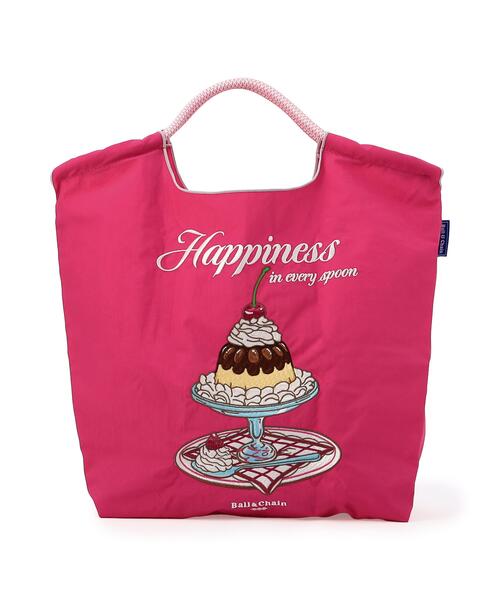 Ball&Chain(ボールアンドチェーン)の「Ball&Chain(ボールアンドチェーン) pudding/Mサイズ(トートバッグ・レディース・ネイビー/ピンク/アイボリー・F)」の1枚目の写真