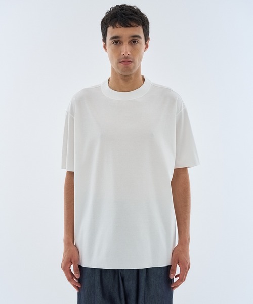 ESTNATION（エストネーション）の「GOOD PEOPLE GOOD STITCHING GOOD PRODUCT for ESTNATION / コットンフェード カットソー（Tシャツ/カットソー・メンズ・オフホワイト/ブラック・MEDIUM/LARGE）」の7枚目の写真