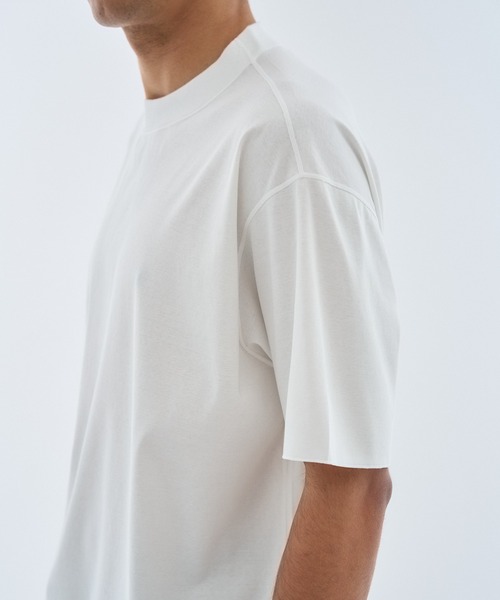 ESTNATION（エストネーション）の「GOOD PEOPLE GOOD STITCHING GOOD PRODUCT for ESTNATION / コットンフェード カットソー（Tシャツ/カットソー・メンズ・オフホワイト/ブラック・MEDIUM/LARGE）」の8枚目の写真