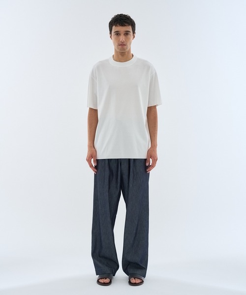 ESTNATION（エストネーション）の「GOOD PEOPLE GOOD STITCHING GOOD PRODUCT for ESTNATION / コットンフェード カットソー（Tシャツ/カットソー・メンズ・オフホワイト/ブラック・MEDIUM/LARGE）」の10枚目の写真