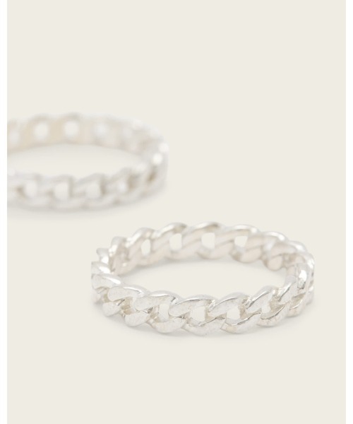 ALLSAINTS(オールセインツ)の「PERRIE CHAIN RING | PERRIE チェーン リング(リング・メンズ・シルバー系その他・S/M/L)」の3枚目の写真