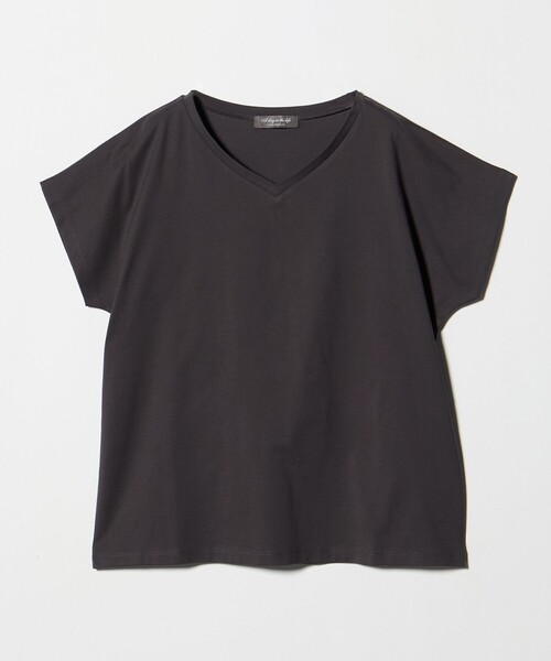 A DAY IN THE LIFE UNITED ARROWS(アデイインザライフユナイテッドアローズ)の「テンジク Vネック Tシャツ <A DAY IN THE LIFE>(Tシャツ/カットソー・レディース・オフホワイト/コバルトブルー/ダークグレー/その他1・FREE)」の2枚目の写真