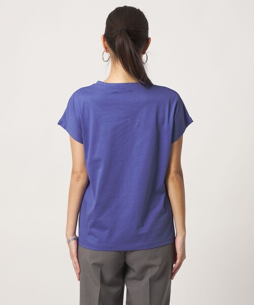 A DAY IN THE LIFE UNITED ARROWS(アデイインザライフユナイテッドアローズ)の「テンジク Vネック Tシャツ <A DAY IN THE LIFE>(Tシャツ/カットソー・レディース・オフホワイト/コバルトブルー/ダークグレー/その他1・FREE)」の13枚目の写真