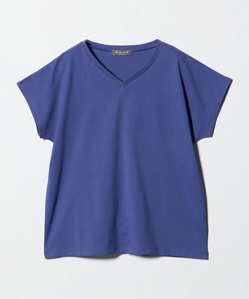 A DAY IN THE LIFE UNITED ARROWS(アデイインザライフユナイテッドアローズ)の「テンジク Vネック Tシャツ <A DAY IN THE LIFE>(Tシャツ/カットソー・レディース・オフホワイト/コバルトブルー/ダークグレー/その他1・FREE)」の18枚目の写真