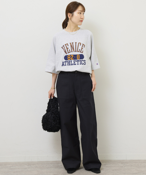 JOURNAL STANDARD relume(ジャーナルスタンダード レリューム)の「《WEB限定追加4》ワイドベイカーパンツ(カーゴパンツ・レディース・ネイビー・40/38/36)」の8枚目の写真