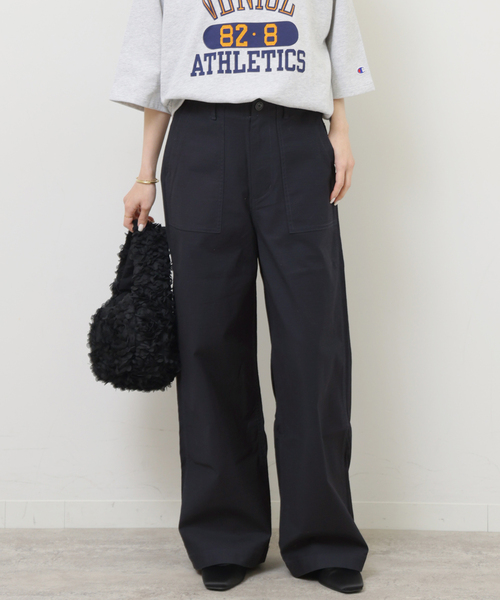 JOURNAL STANDARD relume(ジャーナルスタンダード レリューム)の「《WEB限定追加4》ワイドベイカーパンツ(カーゴパンツ・レディース・ネイビー・40/38/36)」の10枚目の写真