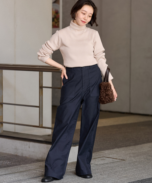JOURNAL STANDARD relume(ジャーナルスタンダード レリューム)の「《WEB限定追加4》ワイドベイカーパンツ(カーゴパンツ・レディース・ネイビー・40/38/36)」の20枚目の写真