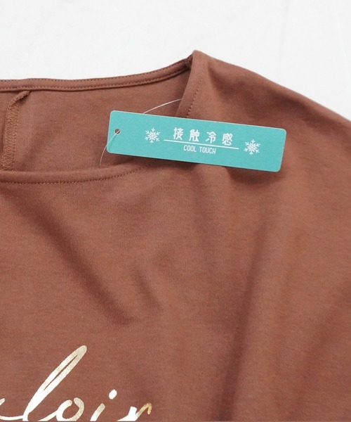 SELECT LEVERY(セレクトリベリー)の「接触冷感 スムース ドルマン プルオーバー(Tシャツ/カットソー・レディース・オフホワイト/ブラウン/グリーン/ブラック・LARGE/MEDIUM)」の13枚目の写真