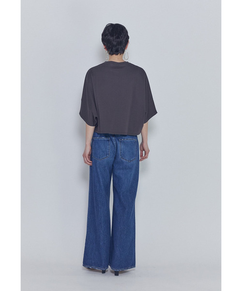 1er Arrondissement（プルミエアロンディスモン）の「ハイゲージポンチクロップドＴシャツ（Tシャツ/カットソー・レディース・オフホワイト/ブラウン系その他5/ブラック系その他3・FREE）」の8枚目の写真