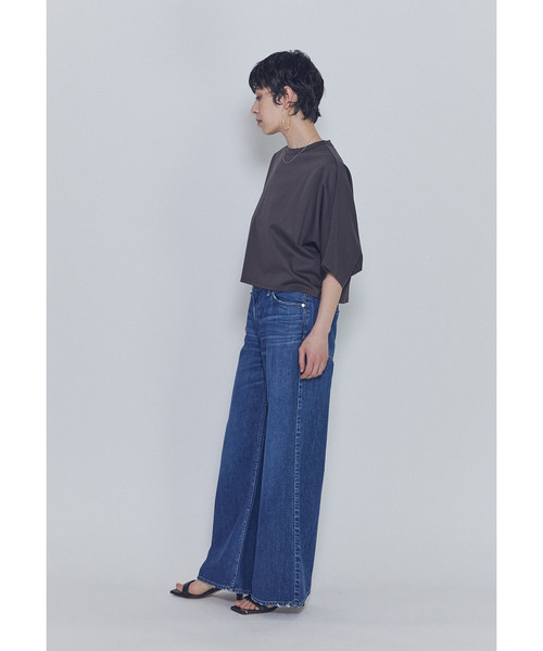 1er Arrondissement（プルミエアロンディスモン）の「ハイゲージポンチクロップドＴシャツ（Tシャツ/カットソー・レディース・オフホワイト/ブラウン系その他5/ブラック系その他3・FREE）」の9枚目の写真