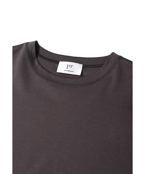 1er Arrondissement（プルミエアロンディスモン）の「ハイゲージポンチクロップドＴシャツ（Tシャツ/カットソー・レディース・オフホワイト/ブラウン系その他5/ブラック系その他3・FREE）」の12枚目の写真