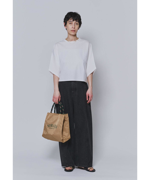 1er Arrondissement（プルミエアロンディスモン）の「ハイゲージポンチクロップドＴシャツ（Tシャツ/カットソー・レディース・オフホワイト/ブラウン系その他5/ブラック系その他3・FREE）」の17枚目の写真