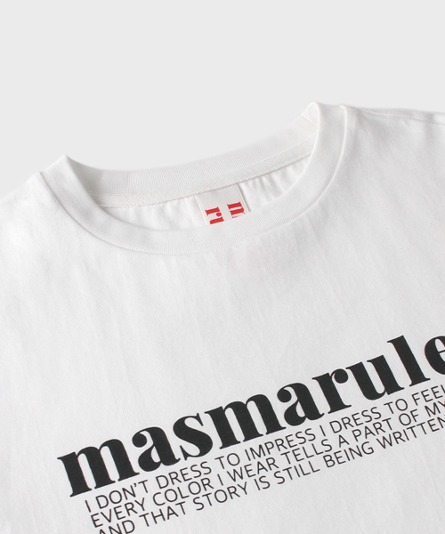 MASMARULEZ APPAREL(マスマルールズ アパレル)の「Essential Basic Logo Long Sleeve_2 Colors(Tシャツ/カットソー・レディース・ブラック/ホワイト・ONE SIZE)」の6枚目の写真