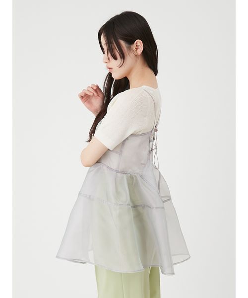 LILY BROWN（リリーブラウン）の「シアーボリュームチュニック（その他トップス・レディース・ホワイト/ブラック/ラベンダー・F）」の6枚目の写真