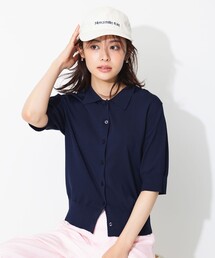 スゴ機能美ニット 衿付カーディガン