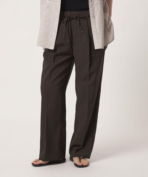 A DAY IN THE LIFE UNITED ARROWS(アデイインザライフユナイテッドアローズ)の「ライトツイル イージーストレートパンツ ‐ウォッシャブル‐ <A DAY IN THE LIFE>(その他パンツ・レディース・ダークブラウン/ネイビー/グレー系/ライトピンク・M/S)」の3枚目の写真
