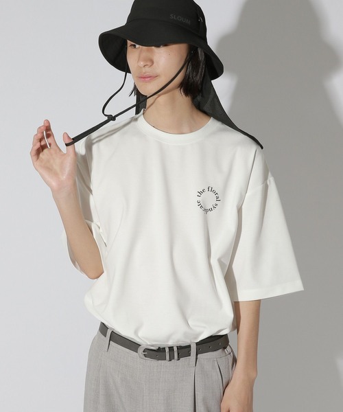 LAKOLE(ラコレ)の「BフラワーサークルロゴT / 672894(Tシャツ/カットソー・メンズ・ピンク/サンドグレー/ホワイト/グリーン・LARGE/MEDIUM)」の2枚目の写真