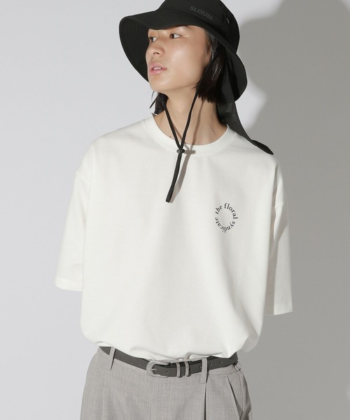 LAKOLE(ラコレ)の「BフラワーサークルロゴT / 672894(Tシャツ/カットソー・メンズ・ピンク/サンドグレー/ホワイト/グリーン・LARGE/MEDIUM)」の12枚目の写真