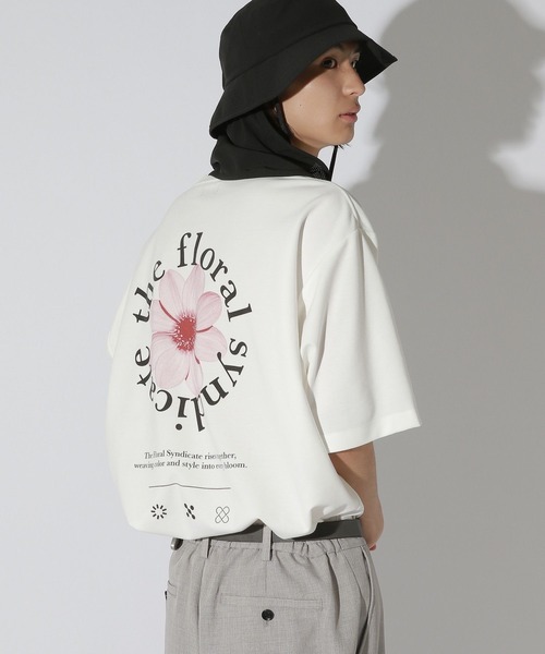 LAKOLE(ラコレ)の「BフラワーサークルロゴT / 672894(Tシャツ/カットソー・メンズ・ピンク/サンドグレー/ホワイト/グリーン・LARGE/MEDIUM)」の13枚目の写真