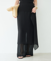 Deuxieme Classe | トリアセシフォン WRAP SKIRT(スカート)