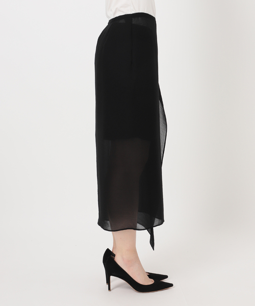 Deuxieme Classe(ドゥーズィエムクラス)の「トリアセシフォン WRAP SKIRT(スカート・レディース・ブラック・38/36)」の12枚目の写真