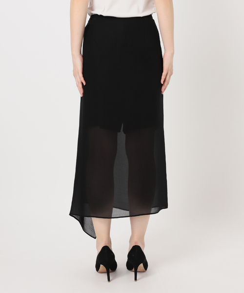 Deuxieme Classe(ドゥーズィエムクラス)の「トリアセシフォン WRAP SKIRT(スカート・レディース・ブラック・38/36)」の13枚目の写真