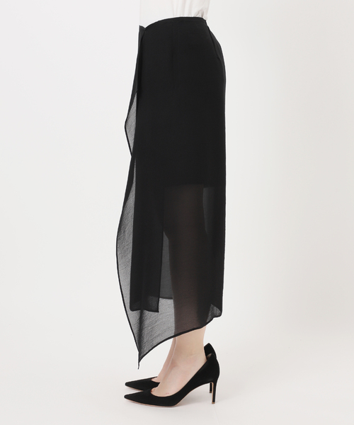 Deuxieme Classe(ドゥーズィエムクラス)の「トリアセシフォン WRAP SKIRT(スカート・レディース・ブラック・38/36)」の14枚目の写真