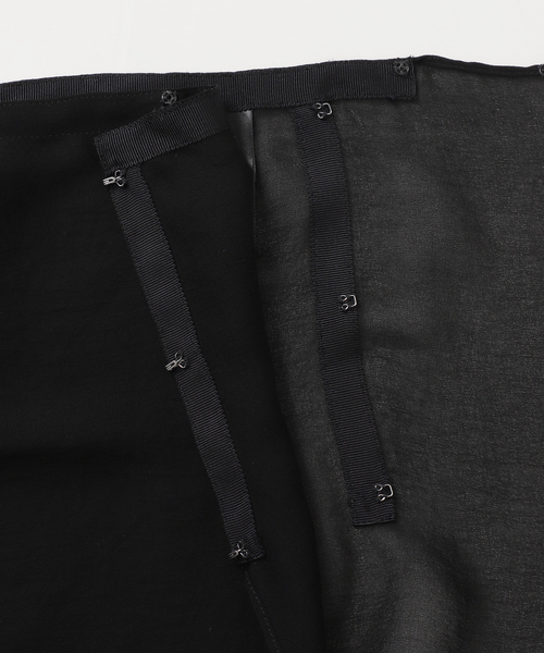 Deuxieme Classe(ドゥーズィエムクラス)の「トリアセシフォン WRAP SKIRT(スカート・レディース・ブラック・38/36)」の18枚目の写真