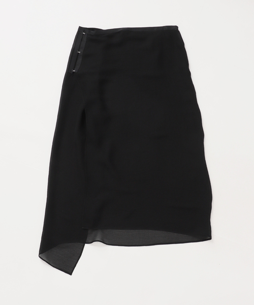 Deuxieme Classe(ドゥーズィエムクラス)の「トリアセシフォン WRAP SKIRT(スカート・レディース・ブラック・38/36)」の20枚目の写真