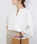 IENA（イエナ）の「リネンノースリーブスキッパーシャツ◇（シャツ