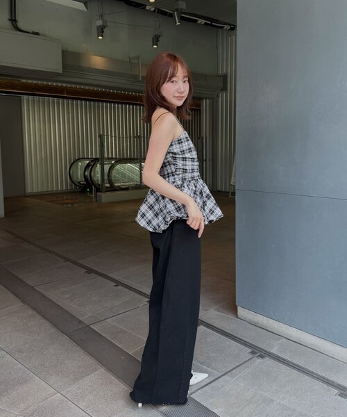 mline（エムライン）の「[mline]ルーズカーブデニム（デニムパンツ・レディース・オフホワイト/ブラック・2/1）」の20枚目の写真