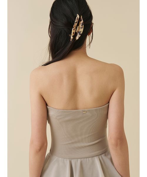 SNIDEL(スナイデル)の「ティアードドッキングカットベアワンピース(ワンピース・レディース・カーキ/オフホワイト/ブラック・0/1)」の19枚目の写真