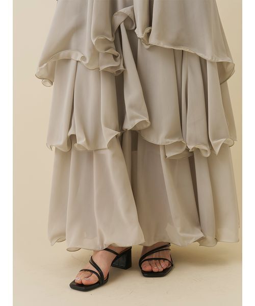 SNIDEL(スナイデル)の「ティアードドッキングカットベアワンピース(ワンピース・レディース・カーキ/オフホワイト/ブラック・0/1)」の22枚目の写真