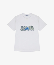 HOLUBAR（ホルバー）の「Boulder Logo T Shirt W White（Tシャツ/カットソー）」