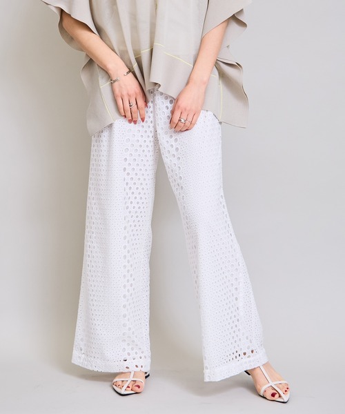 LHELBIE(レルビエ)の「サークルレースパンツ(その他パンツ・レディース・ブラック/オフホワイト・M)」の19枚目の写真