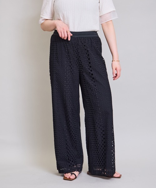 LHELBIE(レルビエ)の「サークルレースパンツ(その他パンツ・レディース・ブラック/オフホワイト・M)」の22枚目の写真
