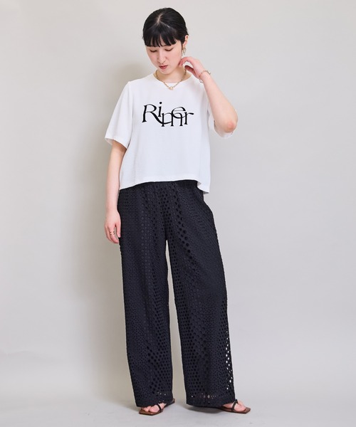 LHELBIE(レルビエ)の「サークルレースパンツ(その他パンツ・レディース・ブラック/オフホワイト・M)」の18枚目の写真
