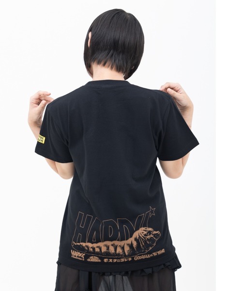 ハードコアチョコレート(ハードコアチョコレート)の「モスラ対ゴジラ/モスラ(インファント・ブラック)(Tシャツ/カットソー・メンズ・ブラック・XX-LARGE/LARGE/X-LARGE)」の4枚目の写真