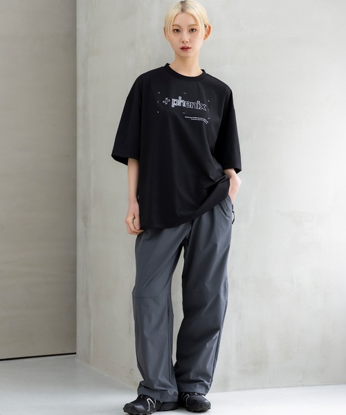 +phenix(プラスフェニックス)の「+phenix(プラスフェニックス)Outlast MIRRORED GRAPHIC SHORT SLEEVE TEE / ハンドドローン グラフィック ショートスリーブTシャツ(Tシャツ/カットソー・メンズ・ホワイト/グレー/ブラック・L/M)」の14枚目の写真