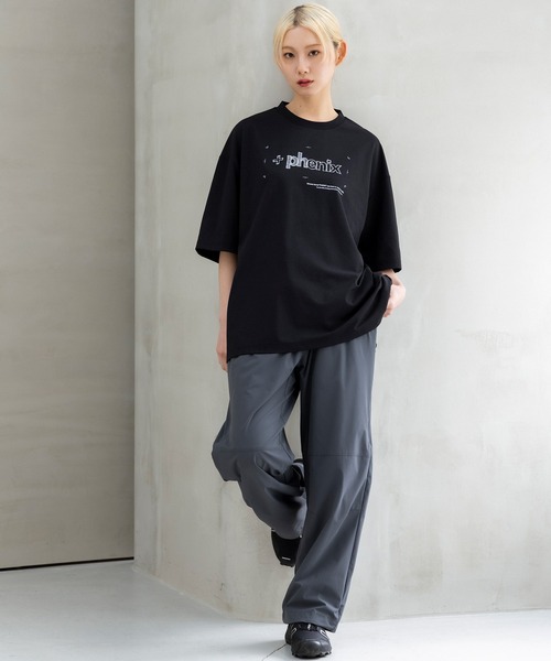 +phenix(プラスフェニックス)の「+phenix(プラスフェニックス)Outlast MIRRORED GRAPHIC SHORT SLEEVE TEE / ハンドドローン グラフィック ショートスリーブTシャツ(Tシャツ/カットソー・メンズ・ホワイト/グレー/ブラック・L/M)」の13枚目の写真