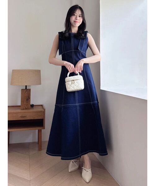 dazzlin(ダズリン)の「2WAYショルダーリボンワンピース(ワンピース・レディース・その他1/インディゴブルー/その他2・MEDIUM/SMALL)」の6枚目の写真