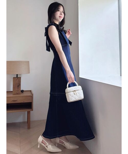dazzlin(ダズリン)の「2WAYショルダーリボンワンピース(ワンピース・レディース・その他1/インディゴブルー/その他2・MEDIUM/SMALL)」の5枚目の写真
