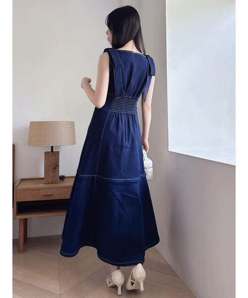 dazzlin(ダズリン)の「2WAYショルダーリボンワンピース(ワンピース・レディース・その他1/インディゴブルー/その他2・MEDIUM/SMALL)」の4枚目の写真