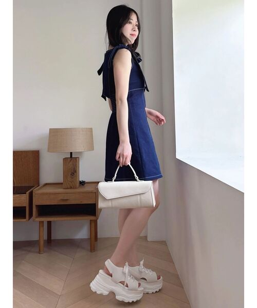 dazzlin(ダズリン)の「2WAYショルダーリボンワンピース(ワンピース・レディース・その他1/インディゴブルー/その他2・MEDIUM/SMALL)」の10枚目の写真