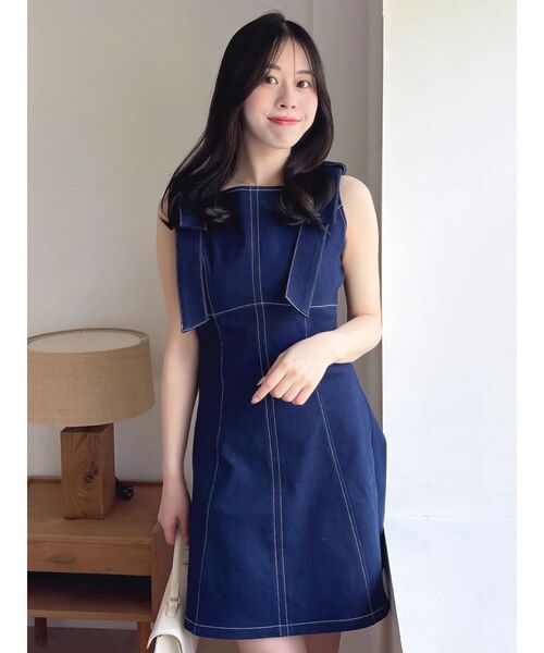 dazzlin(ダズリン)の「2WAYショルダーリボンワンピース(ワンピース・レディース・その他1/インディゴブルー/その他2・MEDIUM/SMALL)」の15枚目の写真