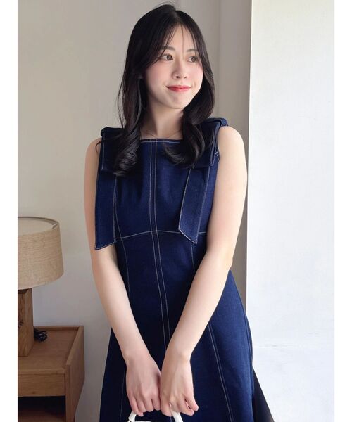 dazzlin(ダズリン)の「2WAYショルダーリボンワンピース(ワンピース・レディース・その他1/インディゴブルー/その他2・MEDIUM/SMALL)」の17枚目の写真