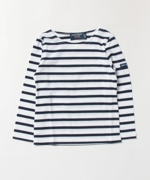 SAINT JAMES(セントジェームス)の「【SAINT JAMES】MINQUIERS MOD.E 2066(Tシャツ/カットソー・キッズ・ネイビー系2/ブルー/ネイビー系1・2/4/8)」の2枚目の写真