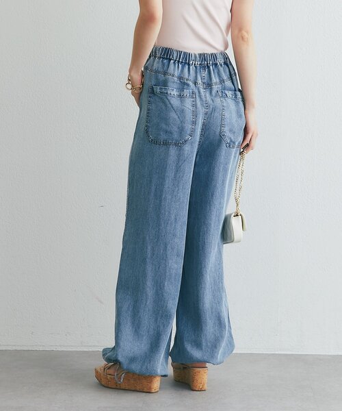 La boutique BonBon(ラブティックボンボン)の「セルロースデニムバギーパンツ(その他パンツ・レディース・ネイビー・2)」の11枚目の写真